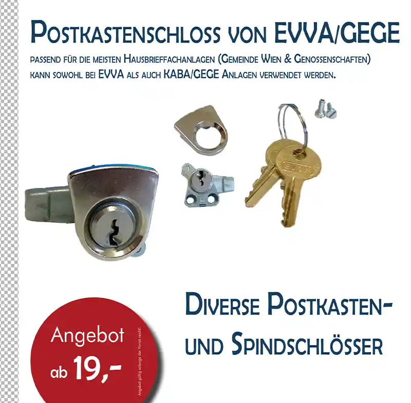 Postkastenschloss von EVVA/GEGE